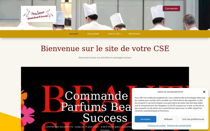 Captură de ecran a cse-pierre-schmidt.fr