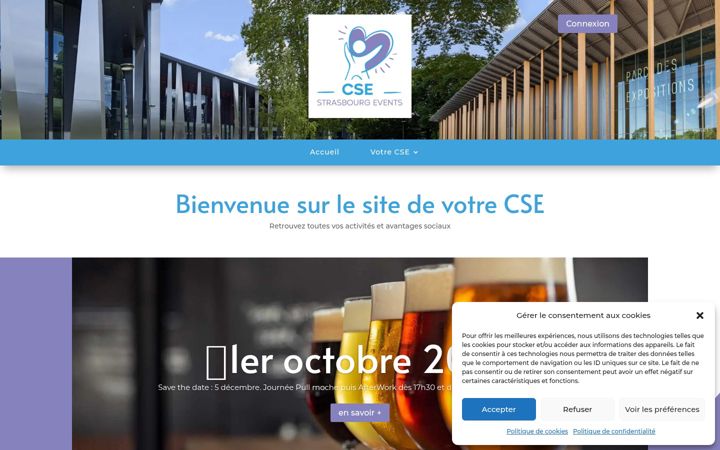Captură de ecran a cse-se.fr