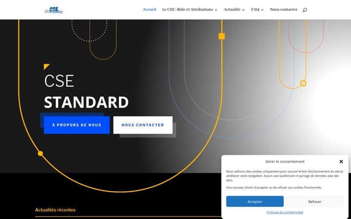 Captură de ecran a cse-standard.fr