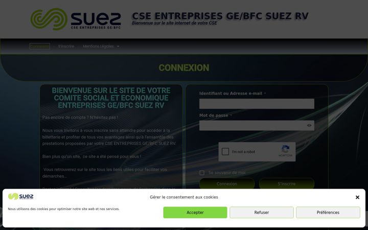 Screenshot of cse-suez.com