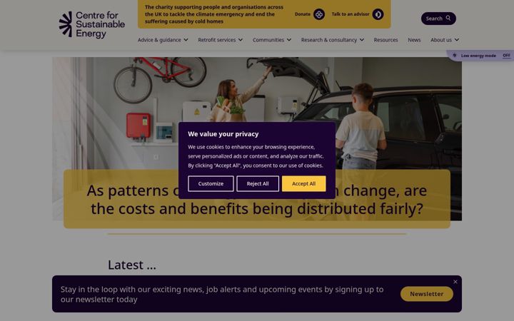 Screenshot of cse.org.uk
