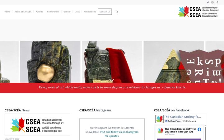 Screenshot of csea-scea.ca