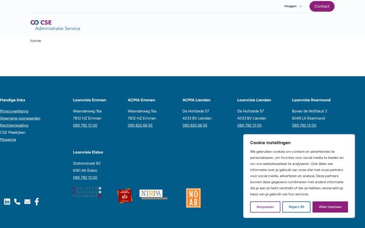 Screenshot of cseadmin.nl