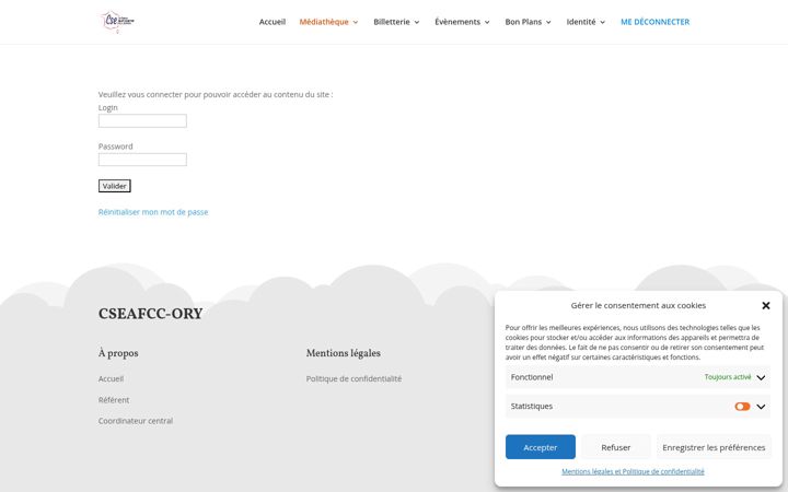 Captură de ecran a cseafcc-ory.fr