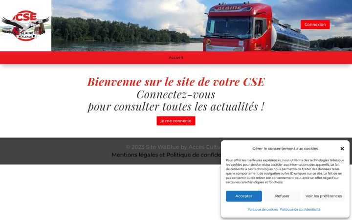 Captură de ecran a csealainealsace.fr