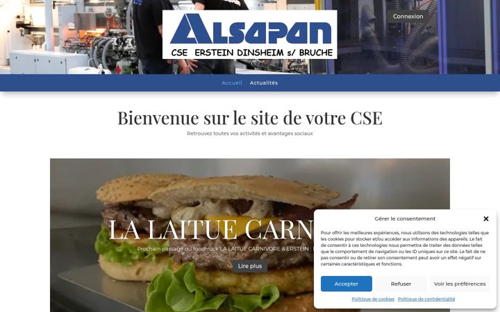 Captură de ecran a csealsapan-ersteindinsheim.fr