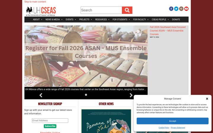 Screenshot of cseashawaii.org