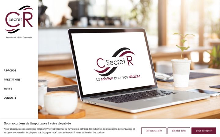 Skärmbild av csecretr.fr