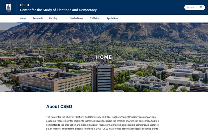 Ekrano kopija csed.byu.edu