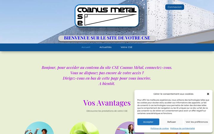 Screenshot of csemetal.fr