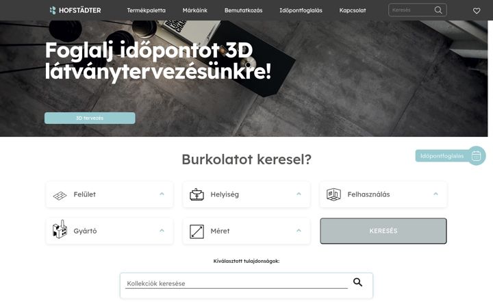 Screenshot ta' csempe-shop.hu