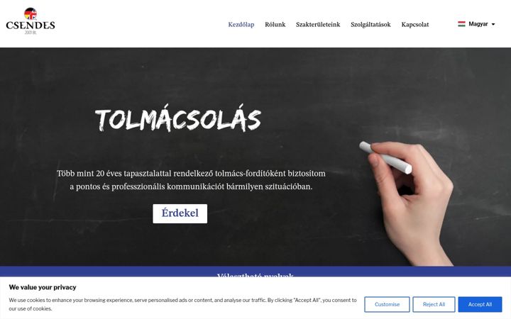 Screenshot of csendes2001bt.com