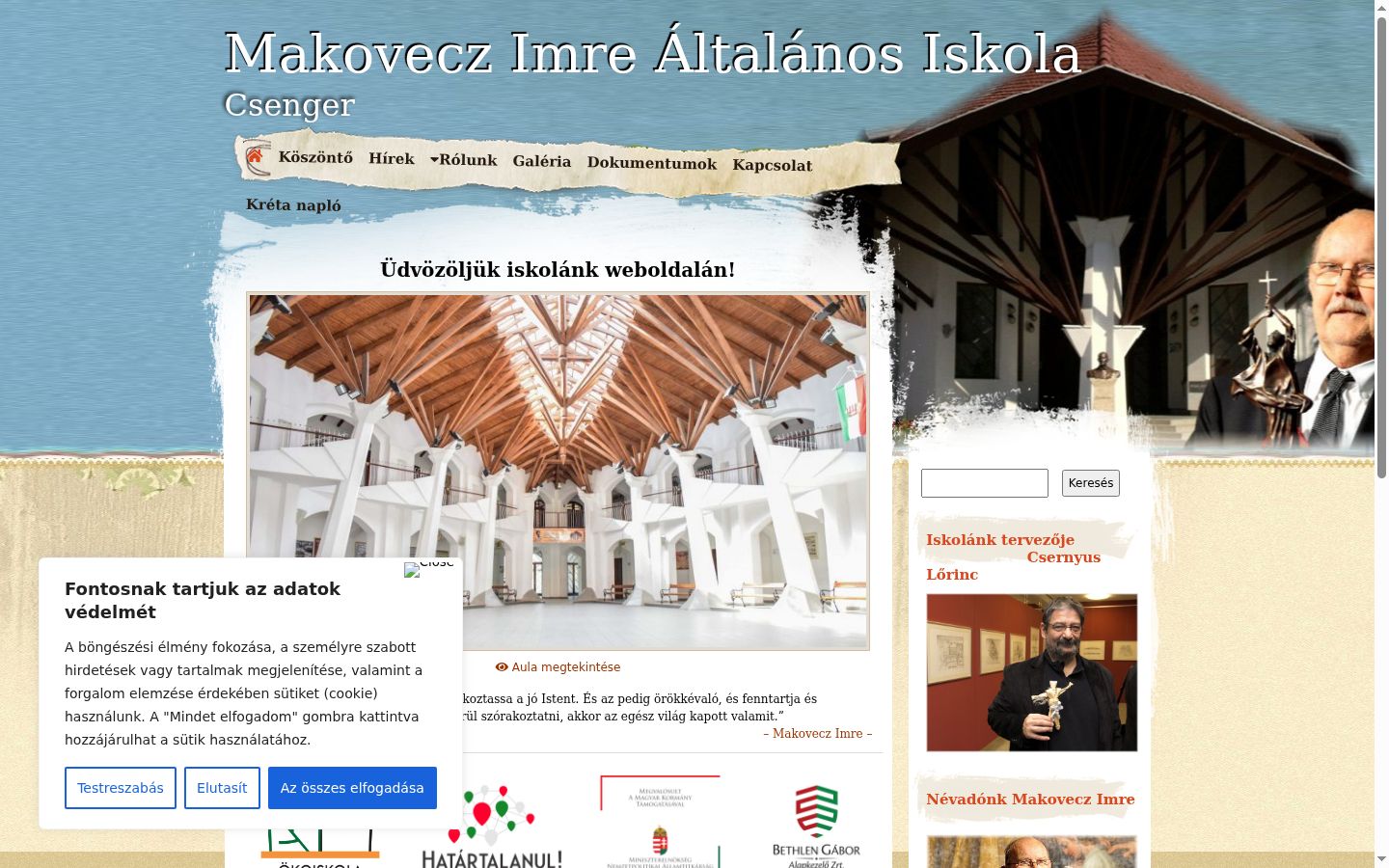 Screenshot tal-banner tal-kunsens muri qabel kwalunkwe interazzjoni