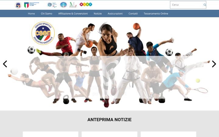 Skjámynd af csenimperia.it