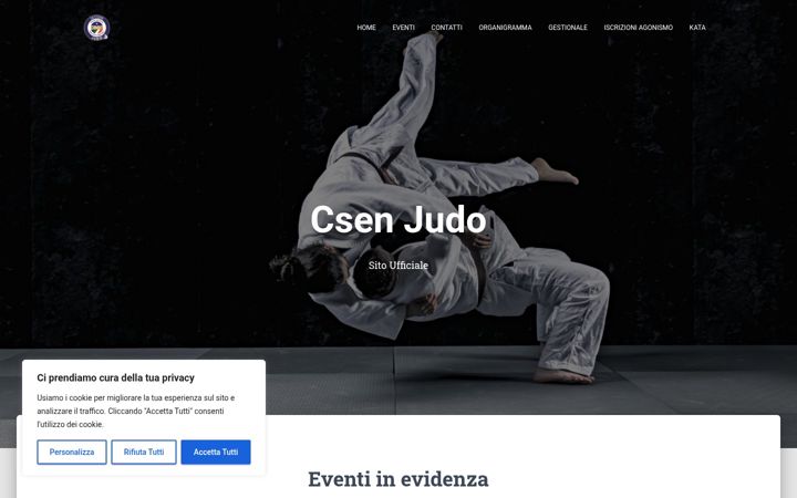 Skjámynd af csenjudo.it