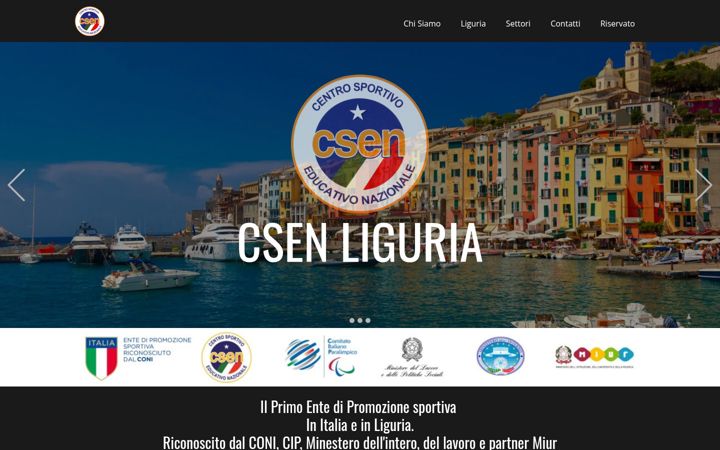 Screenshot of csenliguria.com