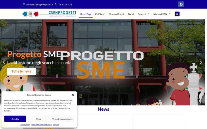 Skjámynd af csenprogetti.it