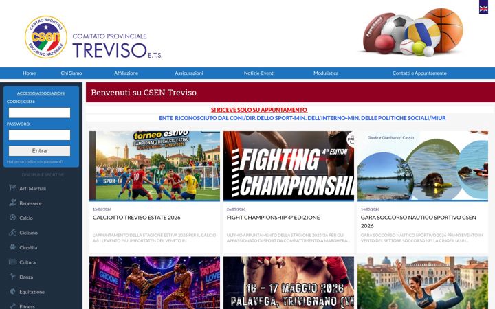 Screenshot of csentreviso.it