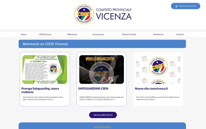 Screenshot of csenvicenza.it