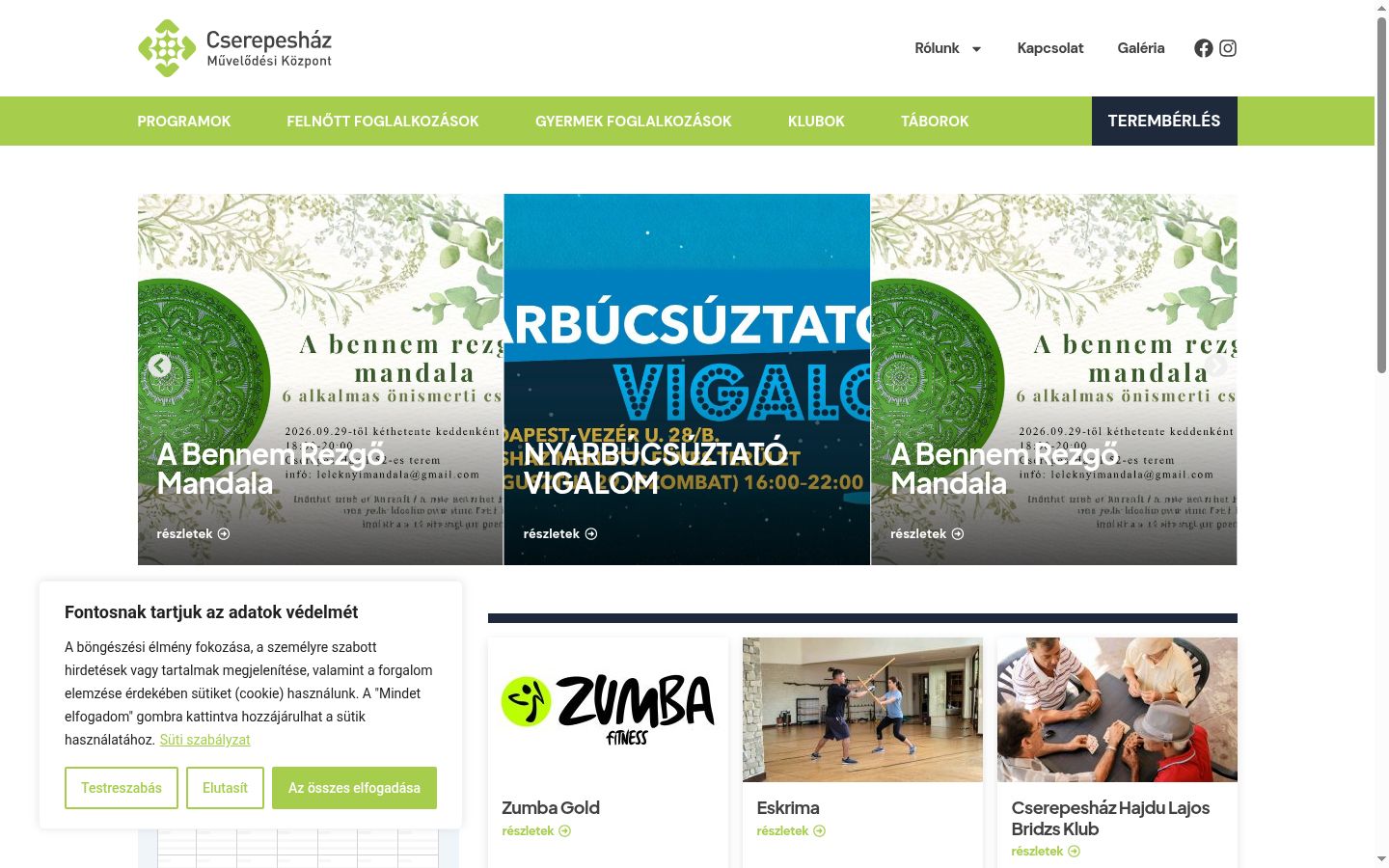 Screenshot tal-banner tal-kunsens muri qabel kwalunkwe interazzjoni