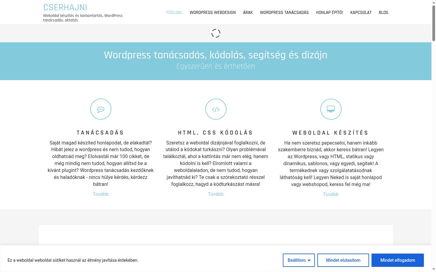 Screenshot tal-banner tal-kunsens muri qabel kwalunkwe interazzjoni