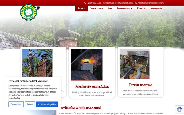 Screenshot ta' csernik-kemenykontroll.hu