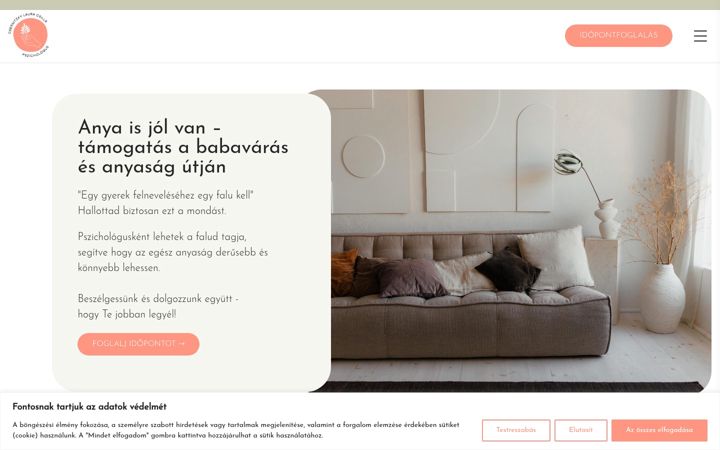 Screenshot ta' csernitzkylaura.hu