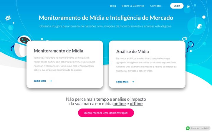 Screenshot of cservice.io