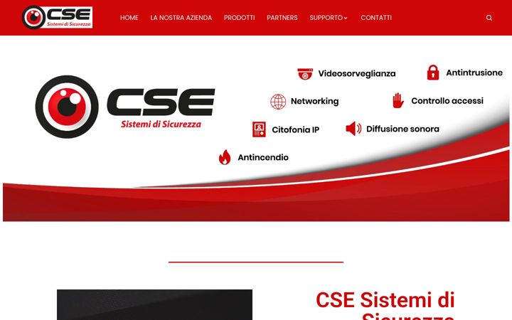 Screenshot of csesistemidisicurezza.com