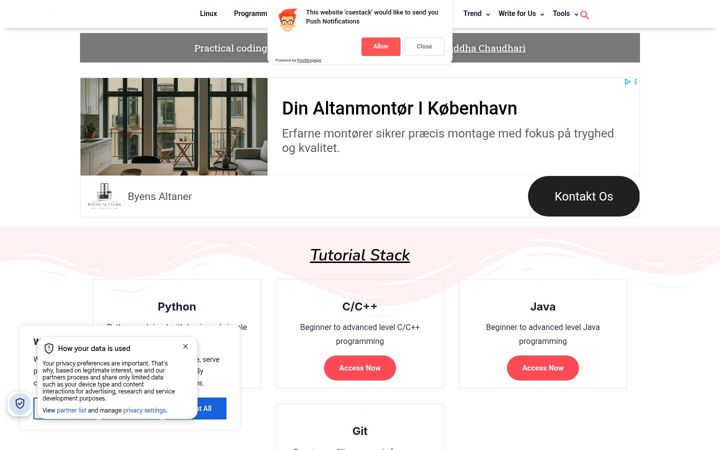 Screenshot of csestack.org