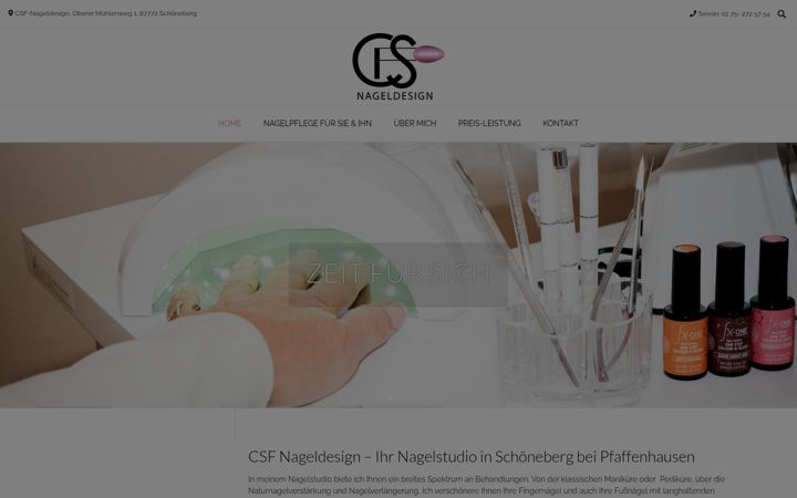 Screenshot of csf-nageldesign.de