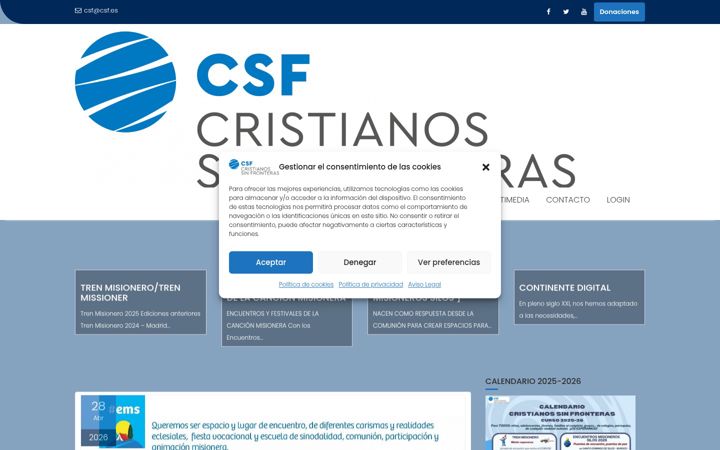 Snímek obrazovky csf.es