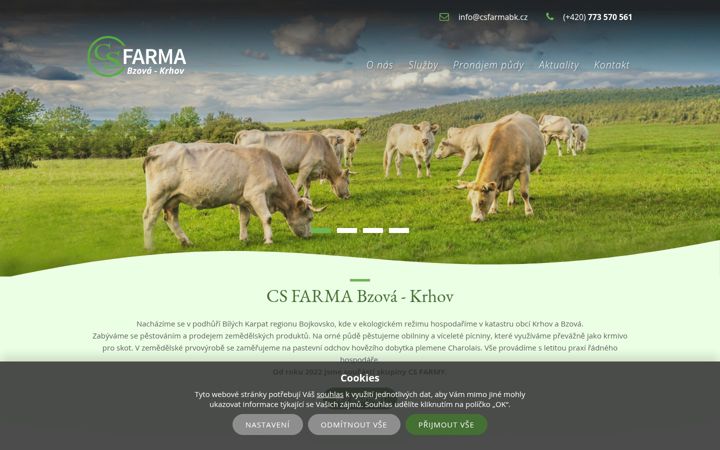 Екранна снимка на csfarmabk.cz