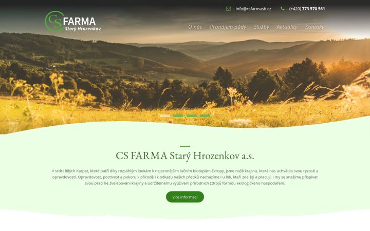 Екранна снимка на csfarmash.cz