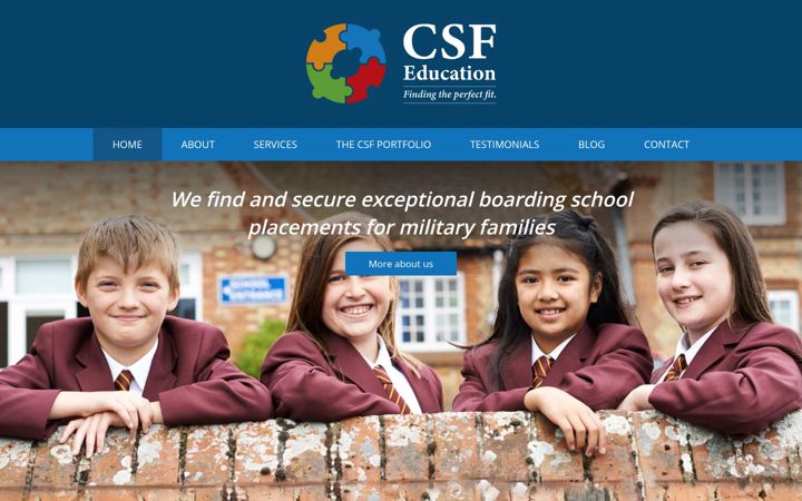 Screenshot of csfeducation.co.uk