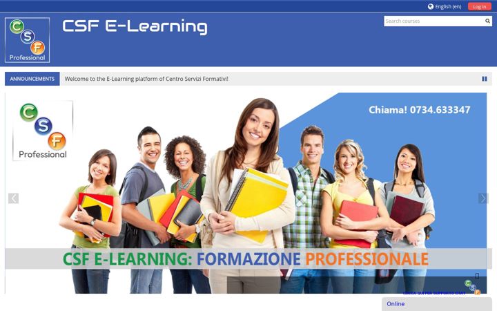 Screenshot of csfelearning.it