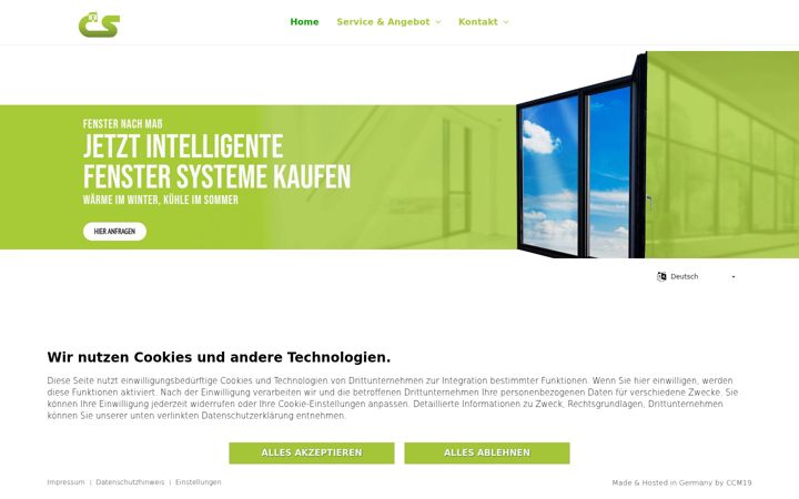 Screenshot of csfenster.de