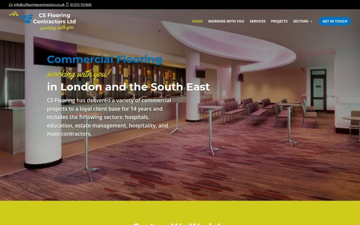 Screenshot of csflooringcontractors.co.uk