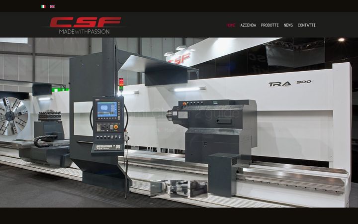 Screenshot of csfmacchineutensili.com