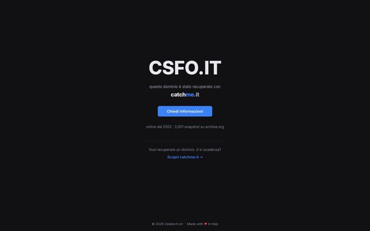 Screenshot of csfo.it