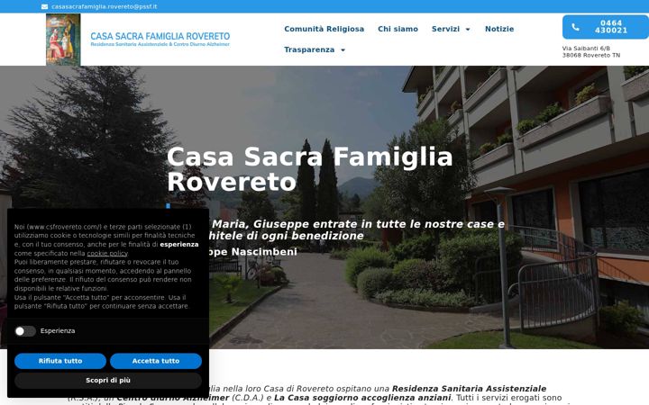 Screenshot of csfrovereto.com