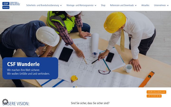 Screenshot of csfwunderle.ch