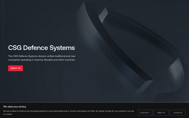 Screenshot of csg-aerospace.com