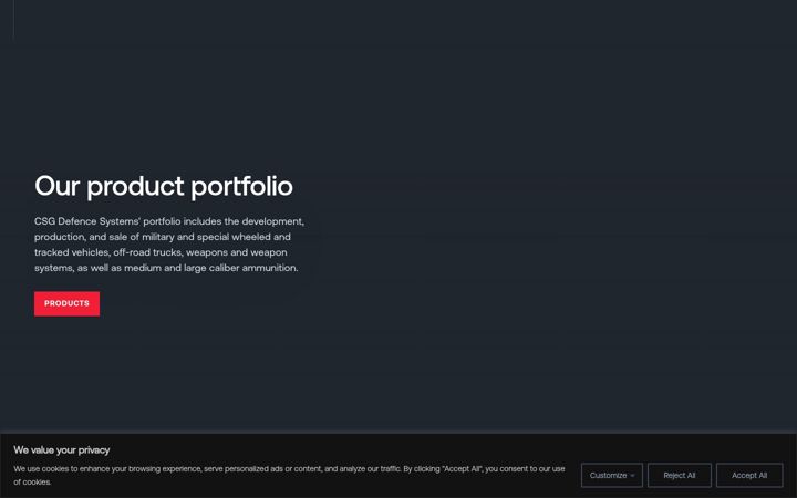 Screenshot of csg-aerospace.eu