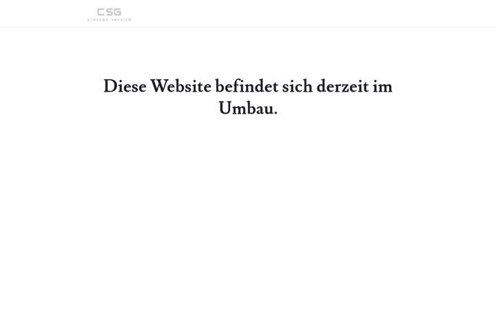 Screenshot of csg-crescon-service.de