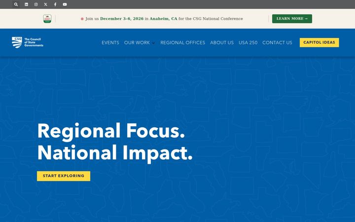 Screenshot of csg.org