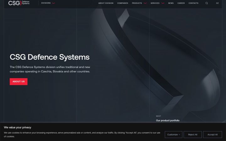 Screenshot of csgaerospace.eu