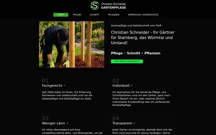 Screenshot of csgarten.de