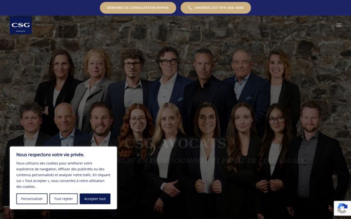 Screenshot of csgavocats.com