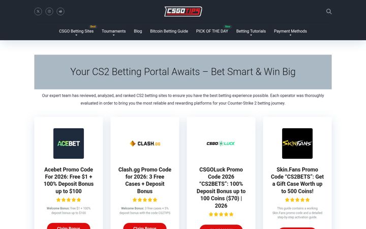 Screenshot of csgo-tips.com